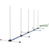 PawHut 4 Pieces Dog Agility Training Equipment Set with Weave Poles, Spray Water Tube, Whistle, Carry Bag, White