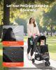 Pet Stroller Foldable 3 Wheels Dog Stroller with Brake up to 35lbs Travel Camp