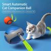Electric Rolling Toy Ball for Pets,New Year Gift -Self Rotating Fun for Cats, USB Rechargeable Cat Toy, TPR Soft Gel, Safe Chew Material